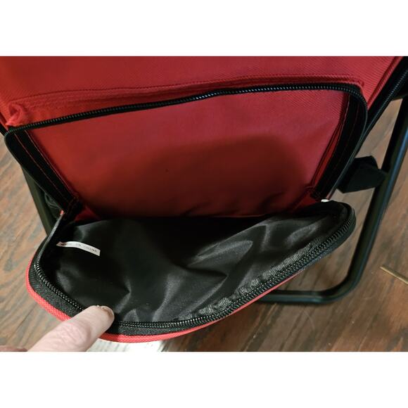 Campout Backpack Insulated Cooler Bag with Folding Seat Fishing Hunting Hiking - Picture 8 of 11